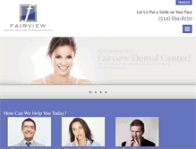 Tablet Screenshot of fairview-dental.com